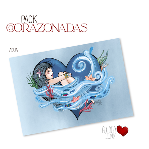 4 CORAZONADAS · 4 ilustraciones