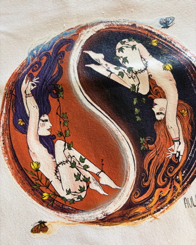 TOTEBAG YIN YANG + CALENDARIO LUNAR 2026