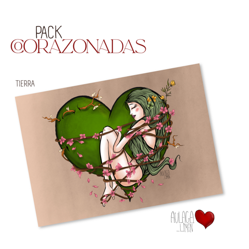 4 CORAZONADAS · 4 ilustraciones