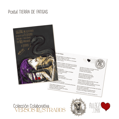 4 Postales VERSOS ILUSTRADOS · Imbecerro & Aulaga