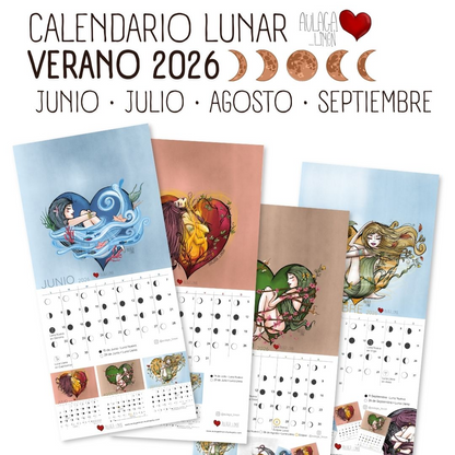 Calendario Lunar Verano 2026 · Descarga digital
