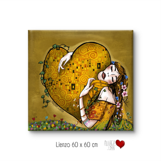 El Beso - Lienzo 60x60 cm